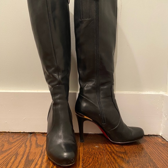 Staccato brand leather knee high boots - Picture 1 of 9